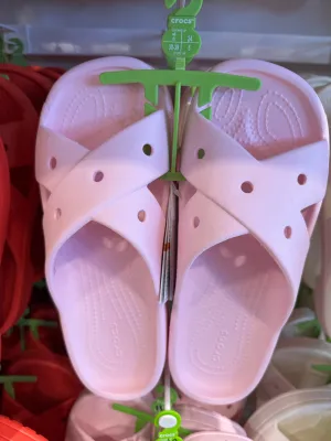 Crocs Women Classic Cross Strap In Pink Milk (Pre-Order)