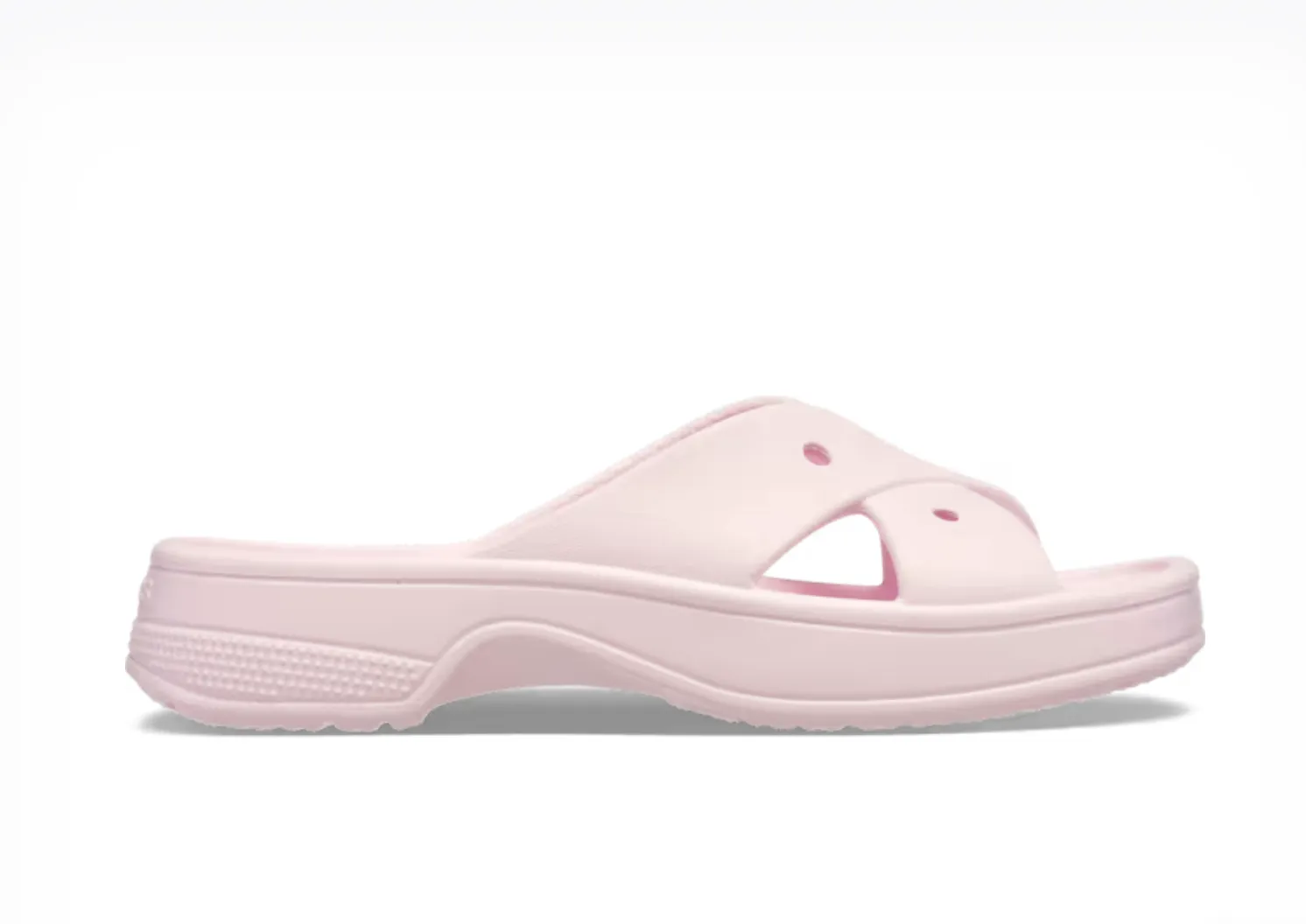 Crocs Women Classic Cross Strap In Pink Milk (Pre-Order)