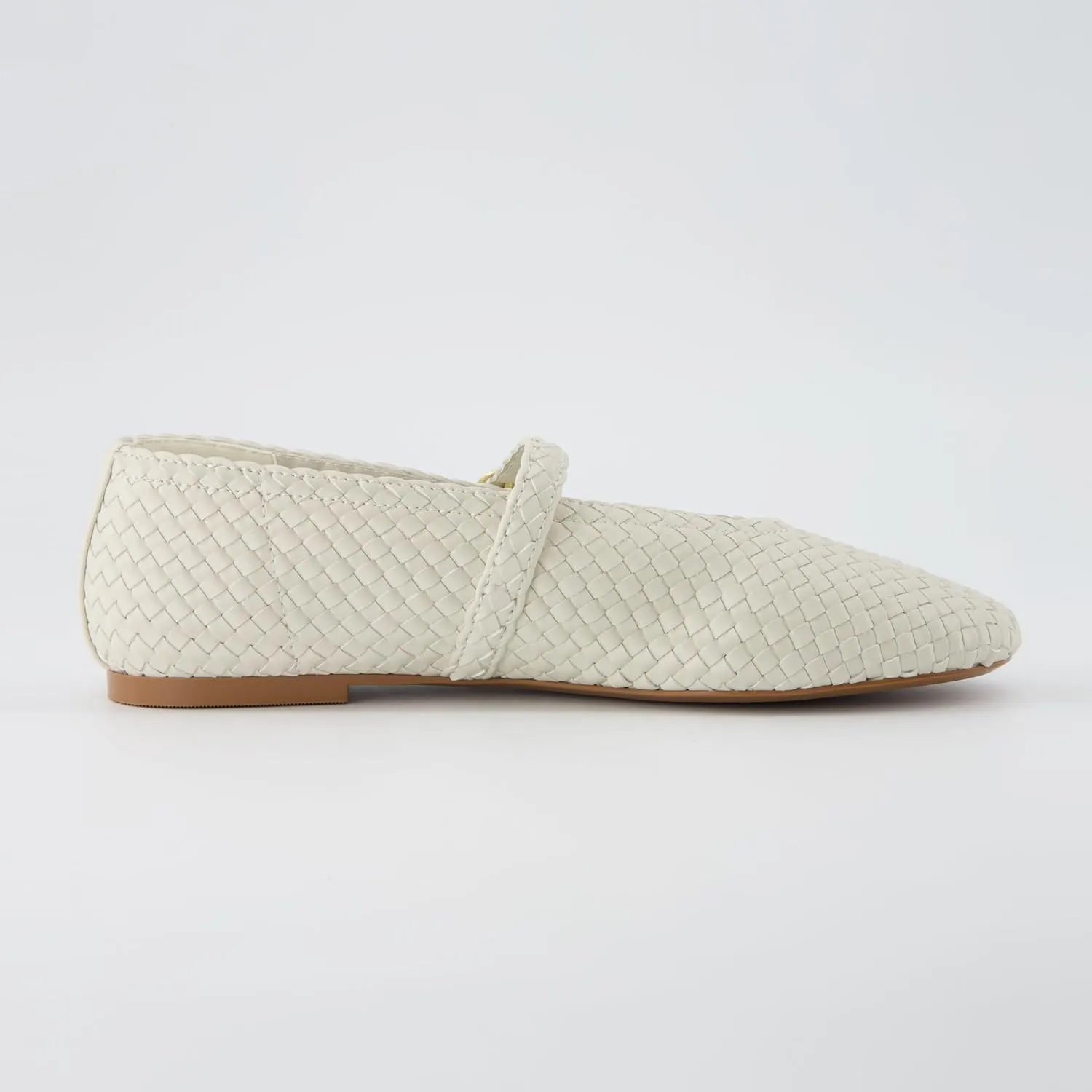 CUSHIONAIRE Women's Bistro Woven Mary Jane Flat  Memory Foam, Wide Widths Available