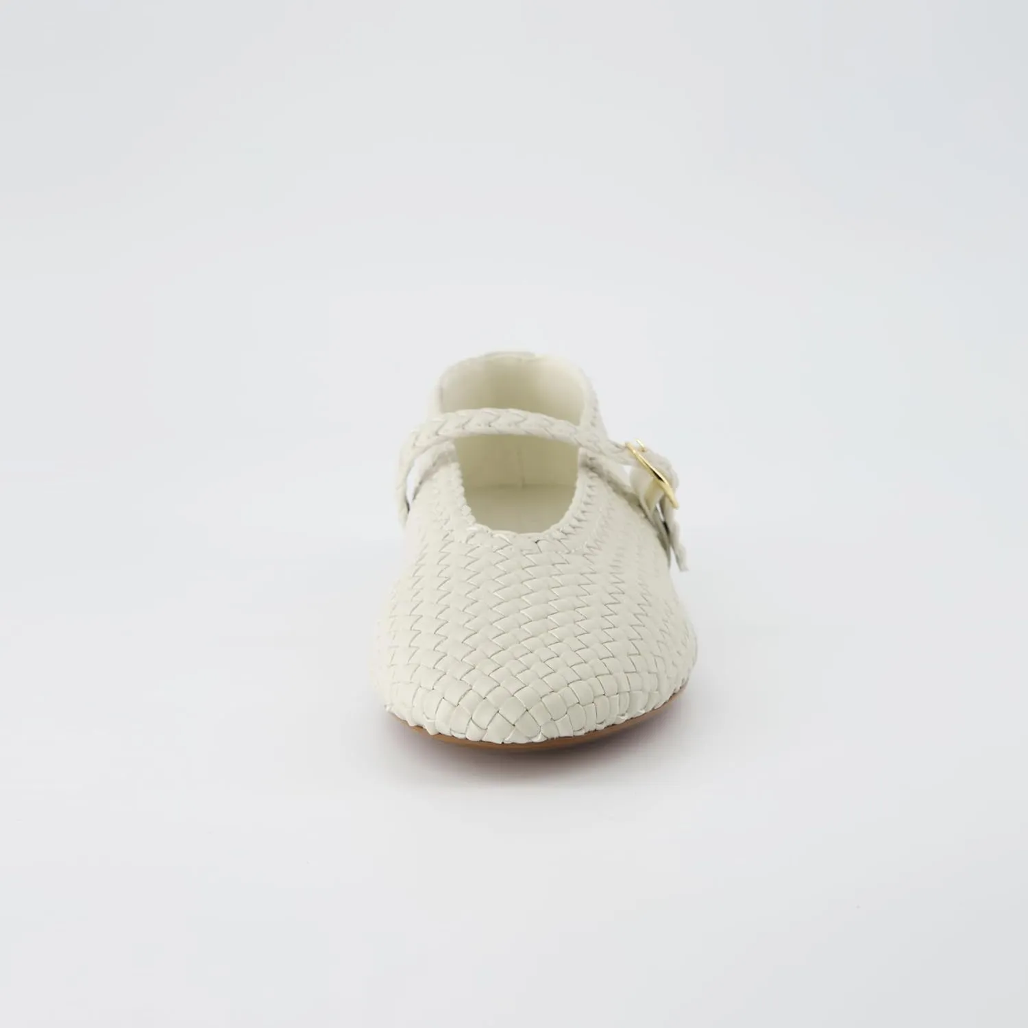 CUSHIONAIRE Women's Bistro Woven Mary Jane Flat  Memory Foam, Wide Widths Available