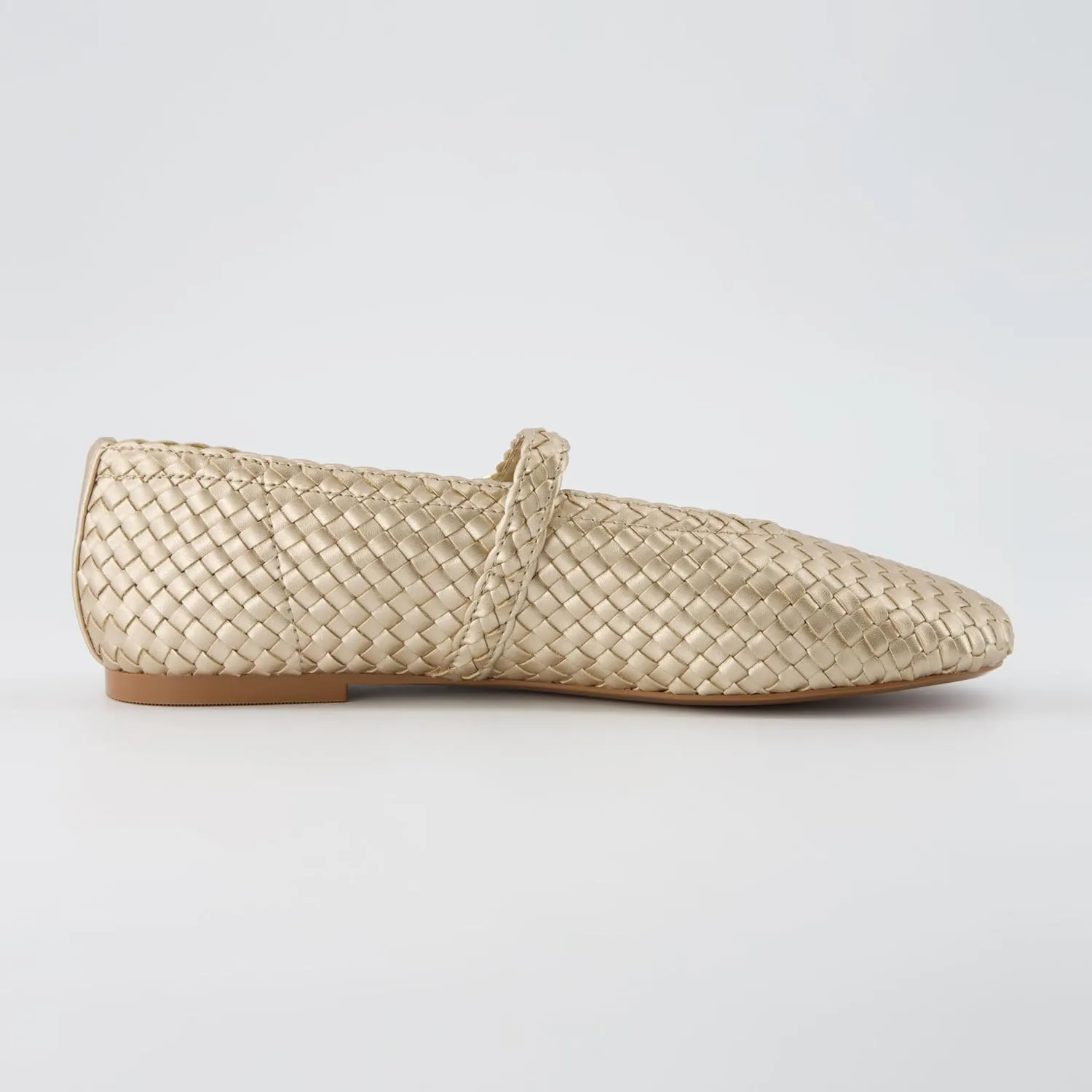 CUSHIONAIRE Women's Bistro Woven Mary Jane Flat  Memory Foam, Wide Widths Available