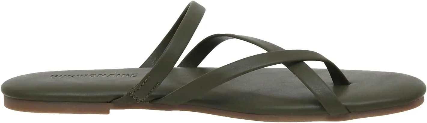 CUSHIONAIRE Women's Celina Flip Flop Sandal with Memory Foam