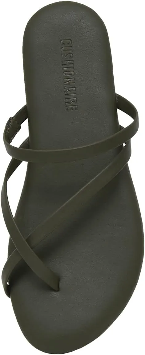 CUSHIONAIRE Women's Celina Flip Flop Sandal with Memory Foam