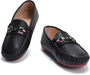 DADAWEN Toddler Little Kid Boys Girls Soft Leather Loafer Casual Moccasin Flats Dress Shoes Penny Slip On Boat Shoes School Wedding Church Loafers
