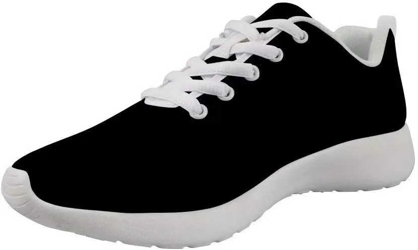 Dellukee Fashion Shoes for Women Men White Bottom Lace Up Casual Non Slip Wide Width Sneakers