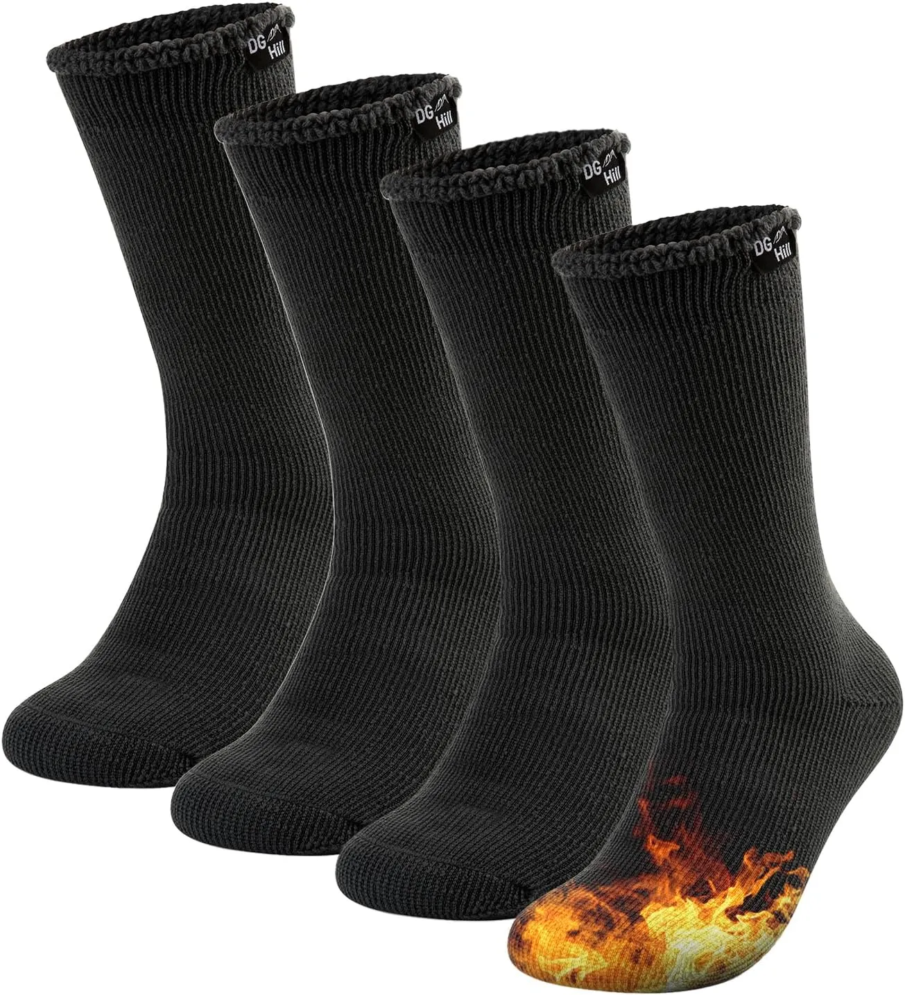 DG Hill Winter Thermal Socks - Warm Socks for Men Women Cold Weather Insulated Sock - Heated Socks Thick Snow Sock