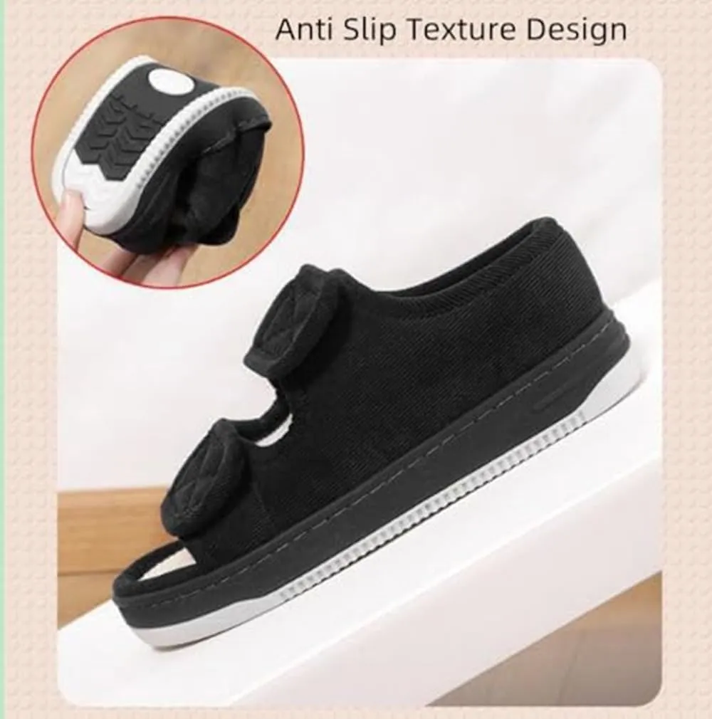 Diabetic Sandals for Women Men Open Toe Diabetic Slippers Extra Wide Non Slip Adaptive Sandals Edema Swollen Feet Diabetics Shoes Footwear Breathable Arthritis Post-op Elderly Sandal