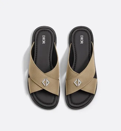 Dior Alias Sandal • Beige Grained Calfskin