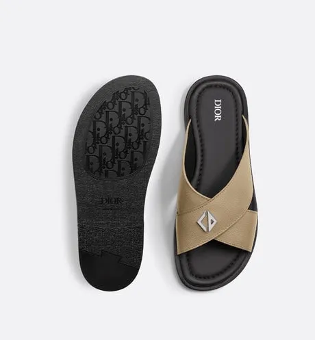 Dior Alias Sandal • Beige Grained Calfskin