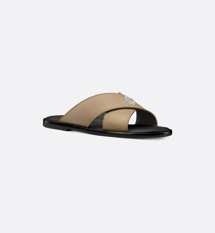 Dior Alias Sandal • Beige Grained Calfskin