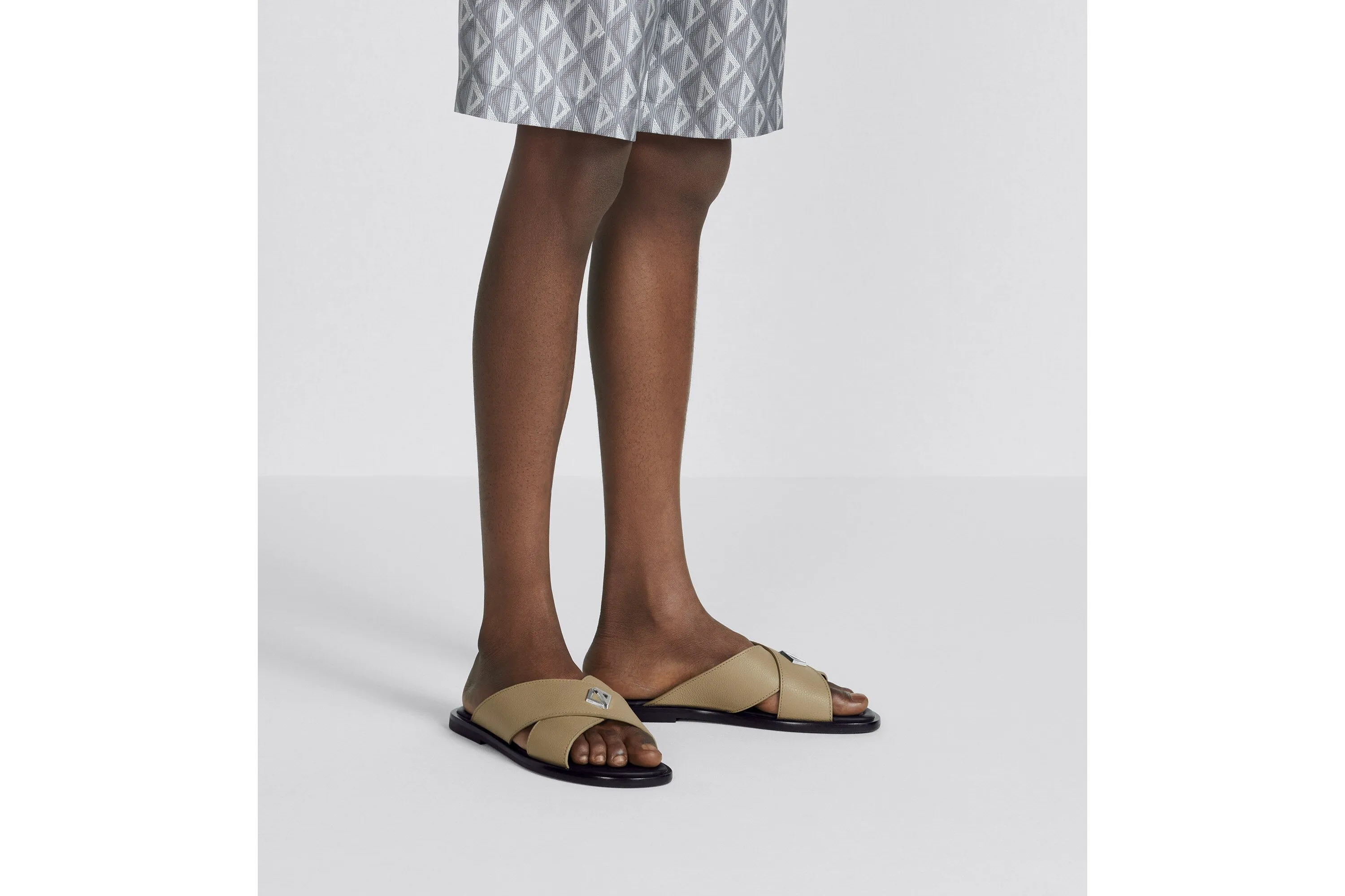 Dior Alias Sandal • Beige Grained Calfskin