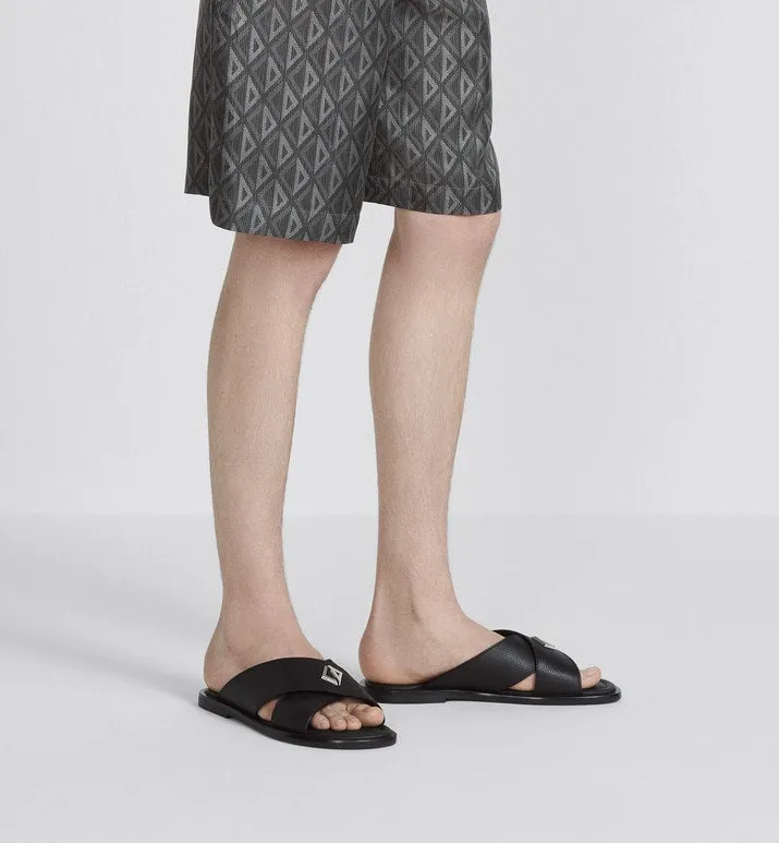 Dior Alias Sandal • Black Grained Calfskin
