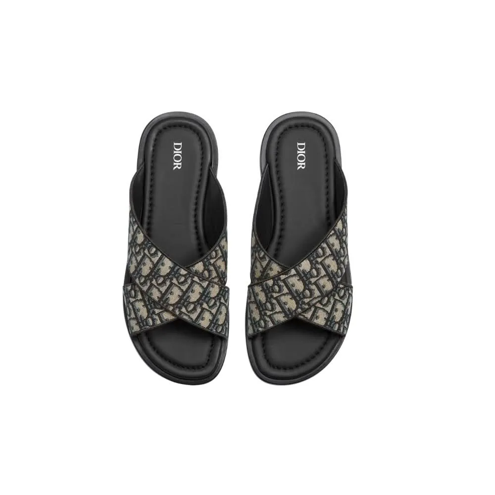 Dior Alias Sandal 'Dior Oblique - Beige Black'