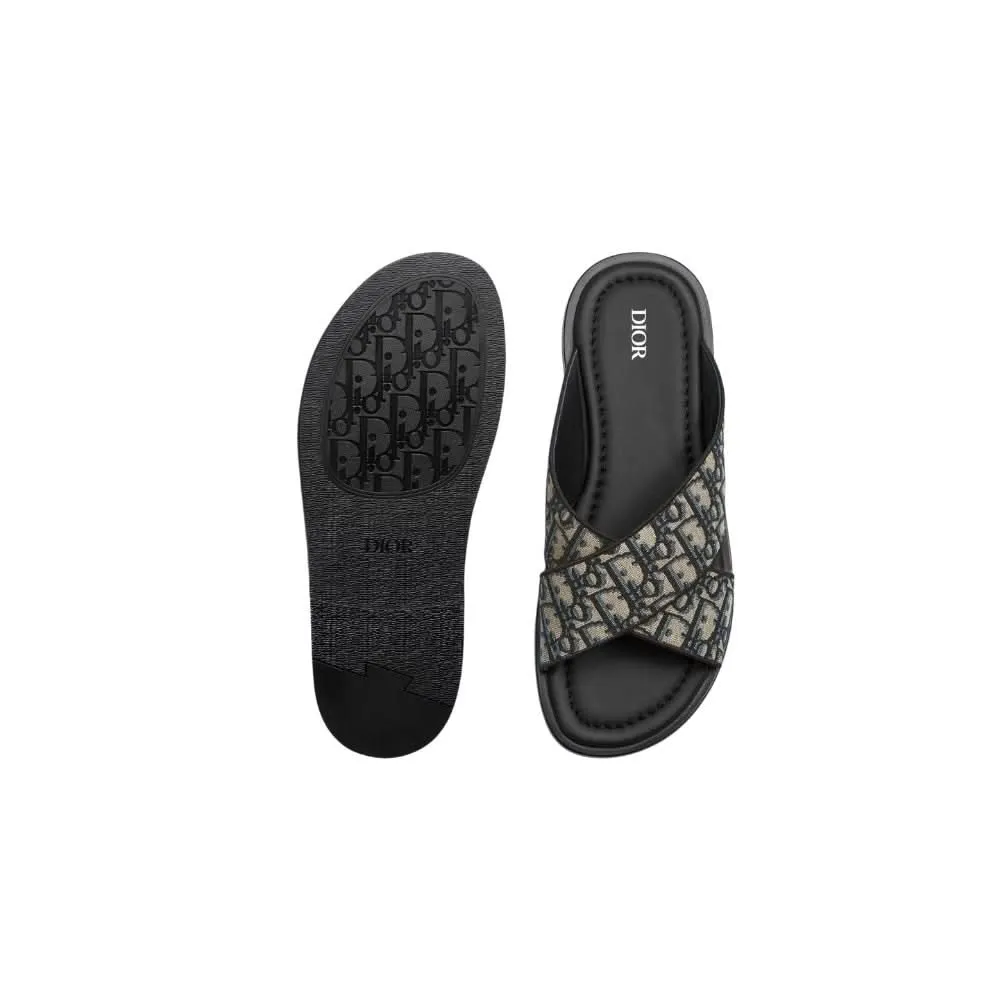 Dior Alias Sandal 'Dior Oblique - Beige Black'
