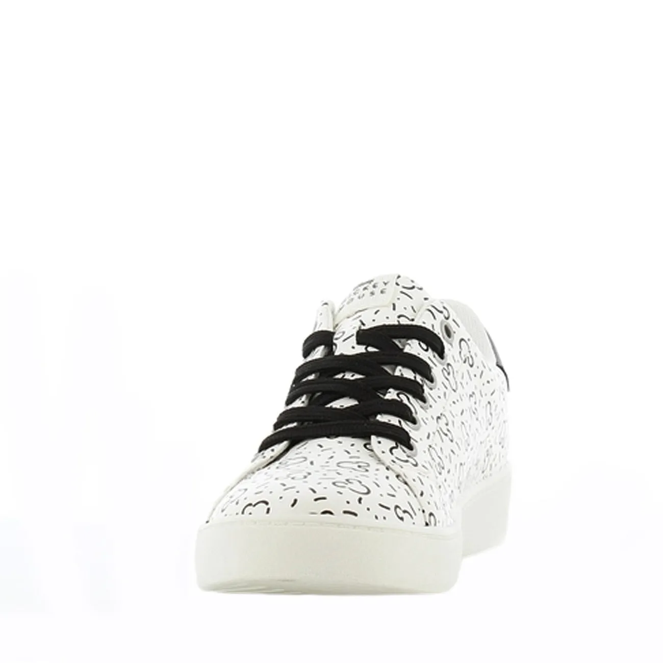 Disney Micky Mouse Womens & Girls Trainers Shoes - Black White