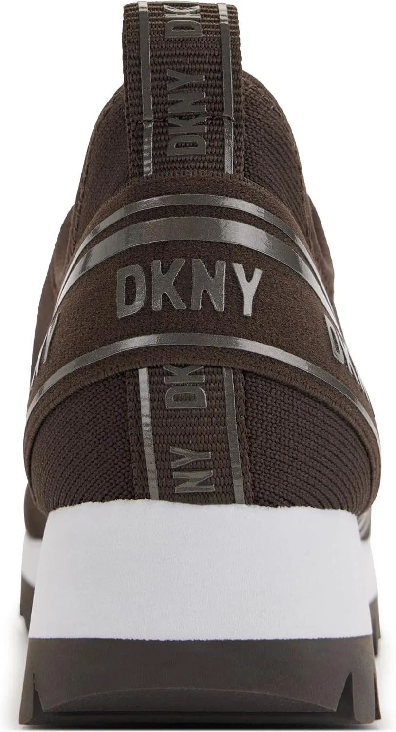 DKNY Women's Abbi Logo Slip-on Running Sneaker