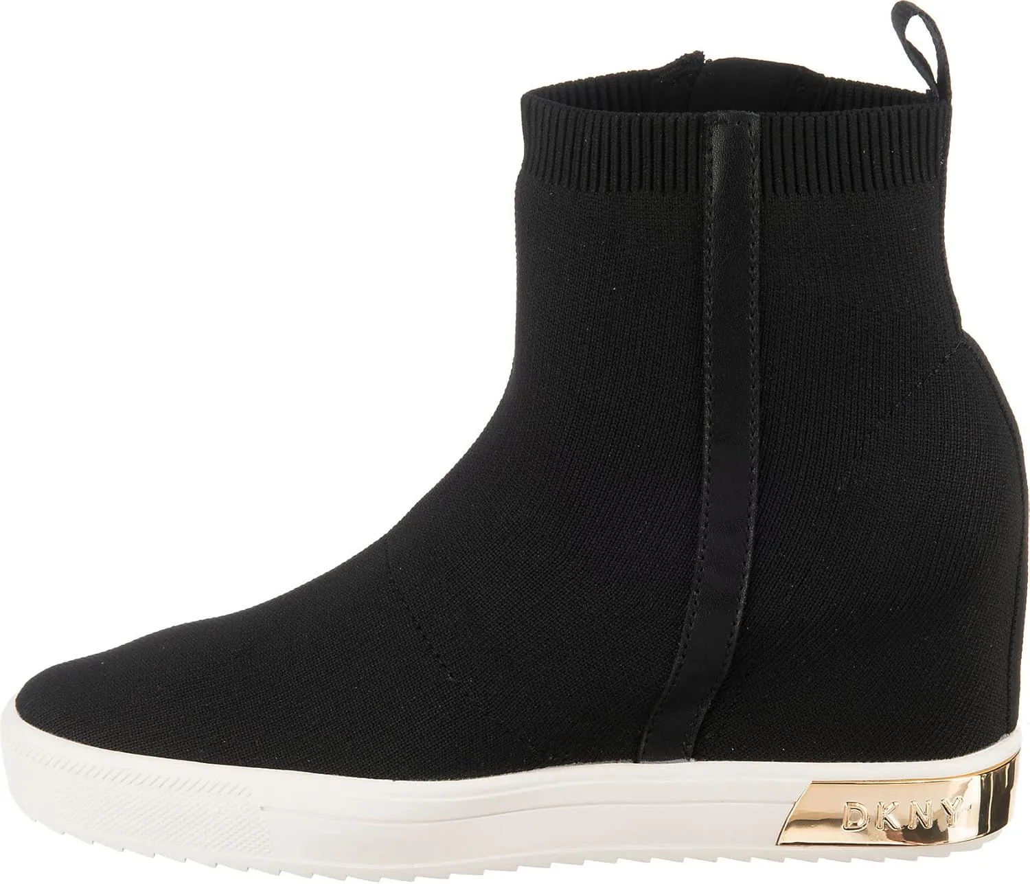 DKNY Women's High Top Slip on Wedge Sneaker