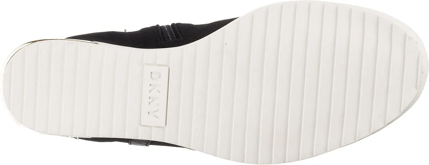 DKNY Women's High Top Slip on Wedge Sneaker