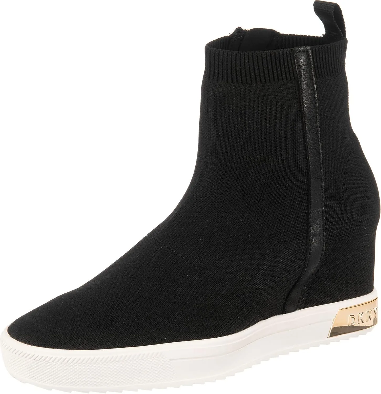 DKNY Women's High Top Slip on Wedge Sneaker