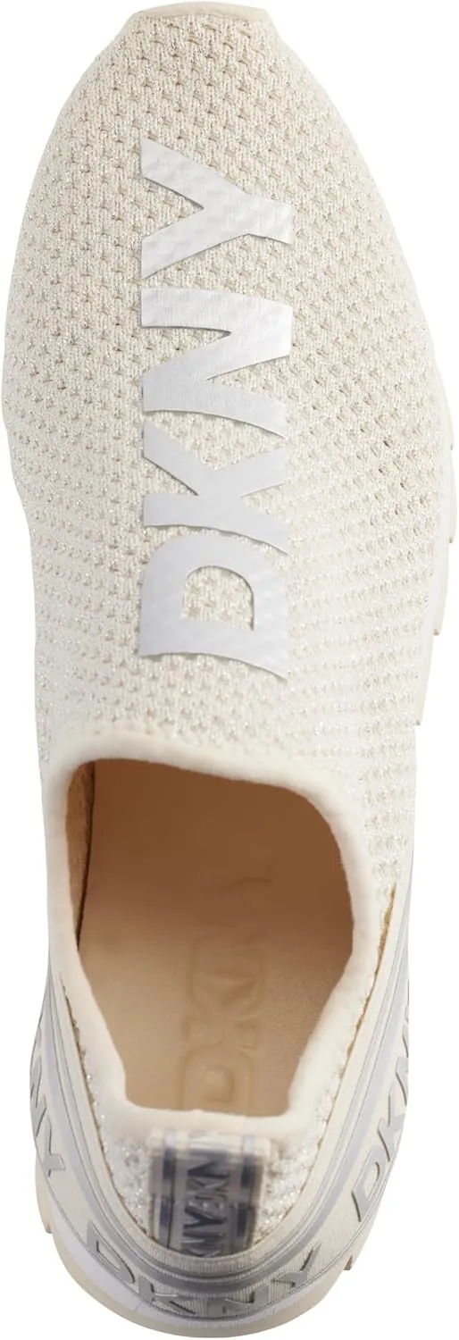 DKNY women's Rubber Sole Knit Low-top Sneaker