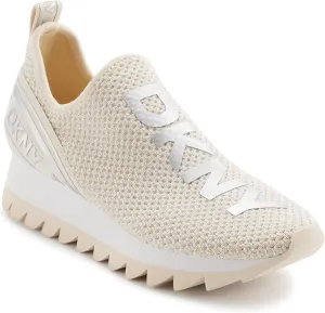DKNY women's Rubber Sole Knit Low-top Sneaker
