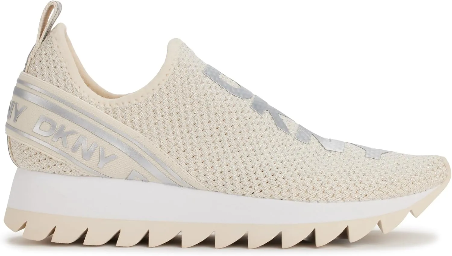 DKNY women's Rubber Sole Knit Low-top Sneaker