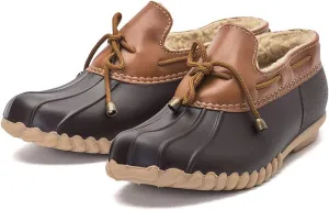 DKSUKO Snow Women's Waterpoof Loafer Shoes Slip On Flat Duck Shoe