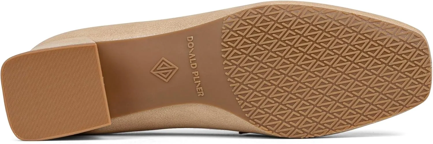 Donald Pliner Women’s Tristina Penny Loafer Heel – 1.3” Block Heel Shoes for Comfort, Slip On Women’s Heels