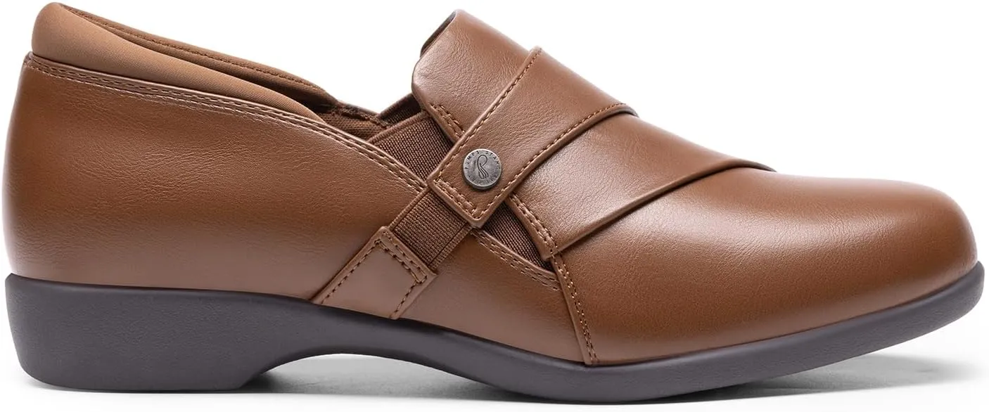 DREAM PAIRS Loafer for Women Slip-on Comfortable Dressy Loafers Business Casual Work Office Loafer Shoes Faux Leather Round Toe with Arch Support