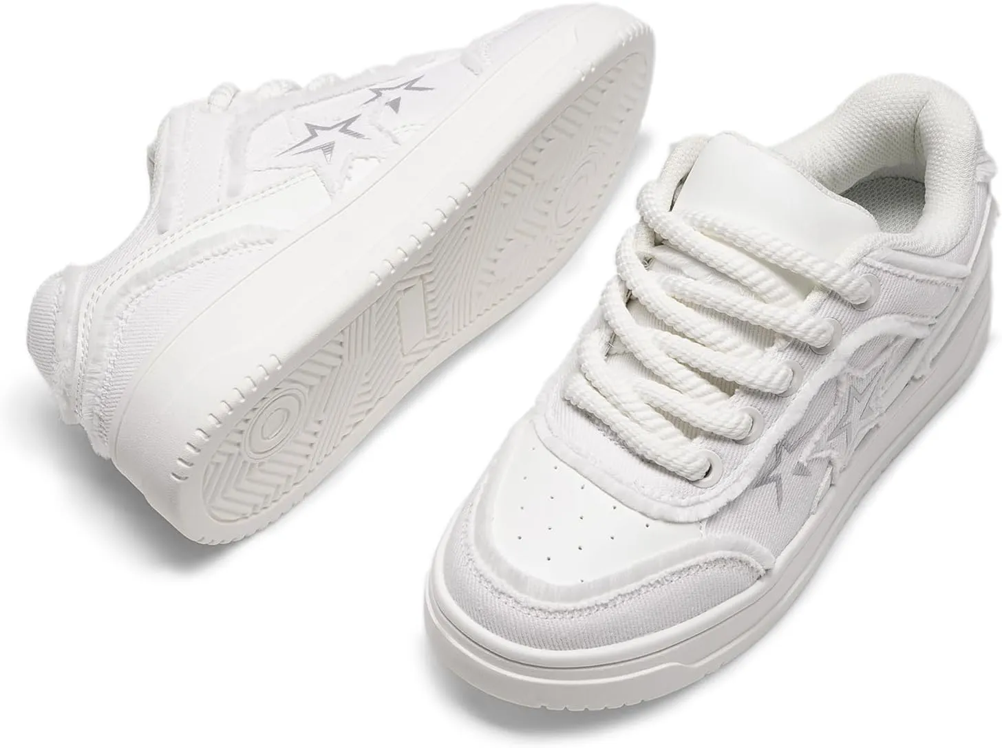 DREAM PAIRS Women's Sneakers Walking Lace-Up Comfortable Casual Rube Flat Low-Top Fashion Sneakers Shoes.