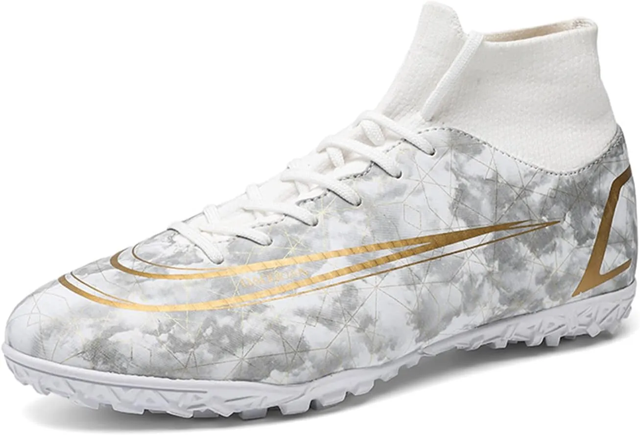 DRESER Athletic adult children's football shoes men's indoor and outdoor football shoes track and field turf world team non-slip running sports lightweight breathable non-slip shock-absorbing shoes