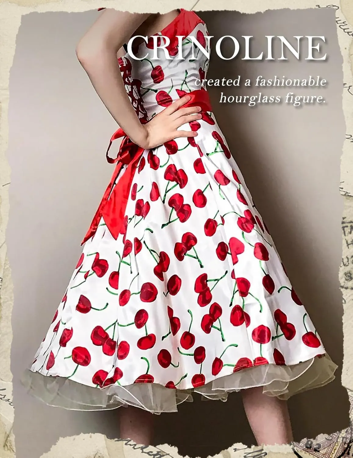 DRESSTELLS 50s Petticoat Skirts Women Vintage Tutu Underkirt Retro Crinoline
