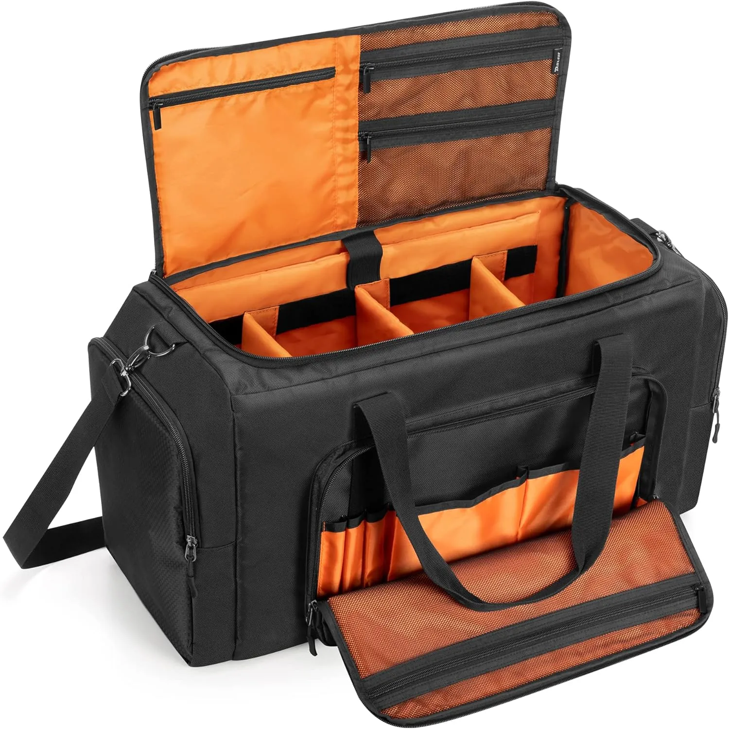 DSLEAF Sneaker Bag for 4 Pairs of US Size 14 Men's Shoes, Shoe Duffle Bag with 3 Adjustable Dividers, Sneak Travel Bag with Shoulder Straps for Comfort Carrying…