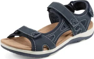 Earth Origins Women’s Skylar Sandal I Slip Resistant, Suede Sandals for Everyday
