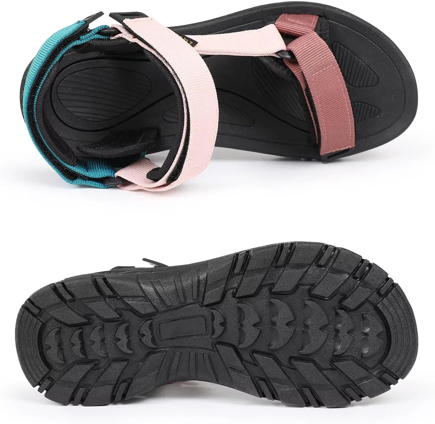 EQUICK Sport Sandals for Women, Open Toe Strap Sandal Anti-skidding Outdoor Water Sandals Comfortable Athletic Sandals for Beach