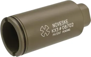 Evike - EMG Noveske KX3 Adjustable Sound Amplifier FauxHider (Color: Flat Dark Earth Tan / 14mm Negative)