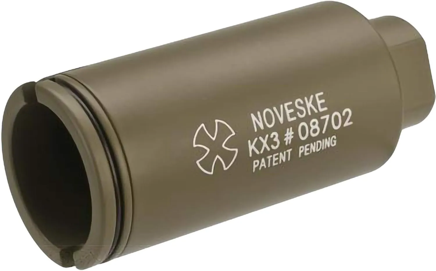 Evike - EMG Noveske KX3 Adjustable Sound Amplifier FauxHider (Color: Flat Dark Earth Tan / 14mm Negative)