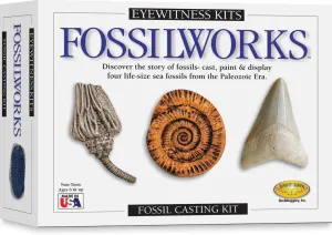 Eyewitness Kits Perfect Cast Fossilworks Cast, Paint, Display and Learn Craft Kit
