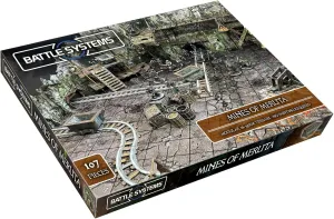Fantasy Dungeon Terrain Mines of Meruta - Battle Systems Terrain Immersive Scenery for D&D DND Maladum Pathfinder RPGs Full Color Heavy Duty Cardstock Printed Both Sides