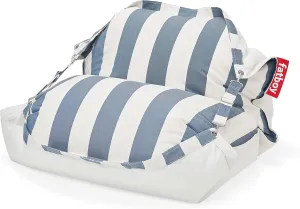 Fatboy Original Floatzac Bean Bag Pool Float, Stripe Ocean Blue