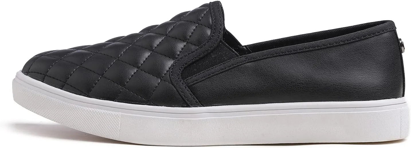 FEVERSOLE Women's Casual Slip On Sneaker Comfort Quilted Loafer Flats