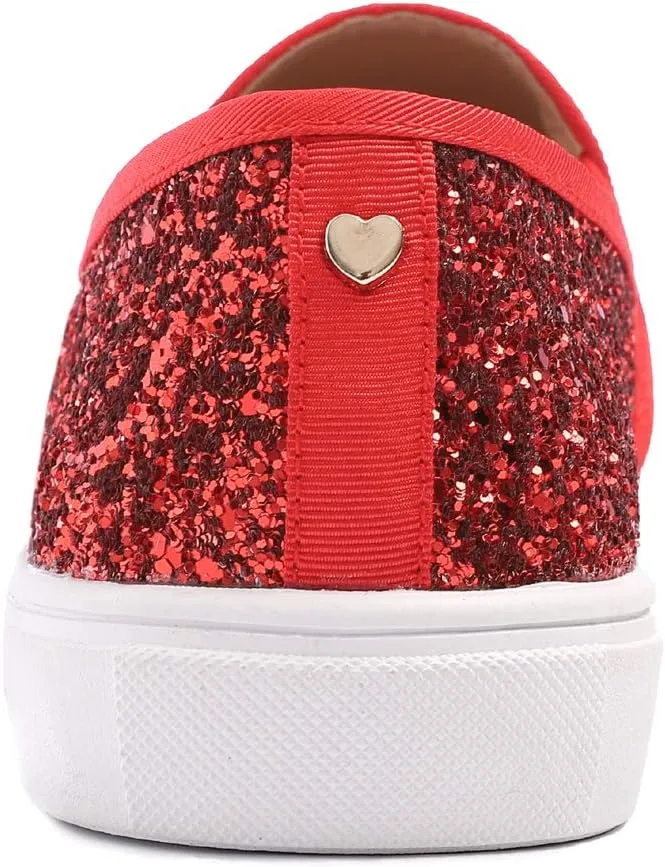 FEVERSOLE Women's Fashion Slip-On Sneaker Casual Flat Loafers