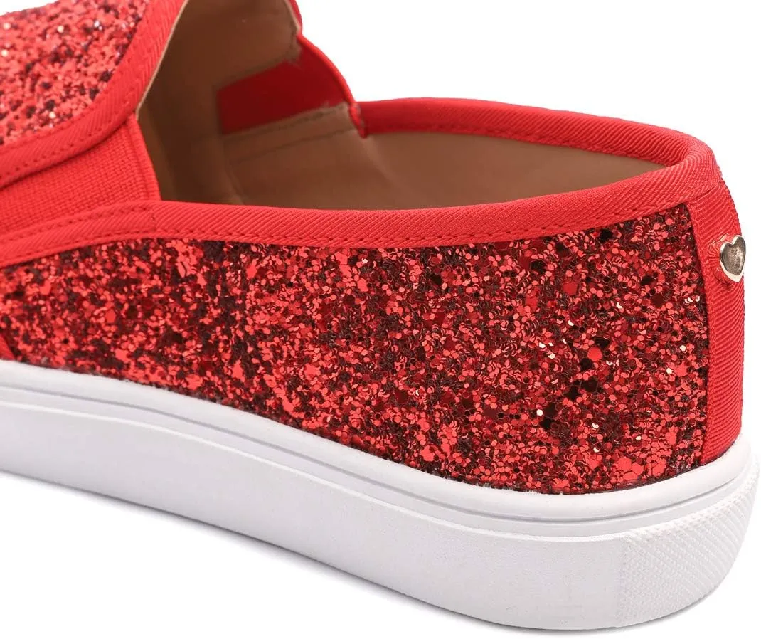 FEVERSOLE Women's Fashion Slip-On Sneaker Casual Flat Loafers