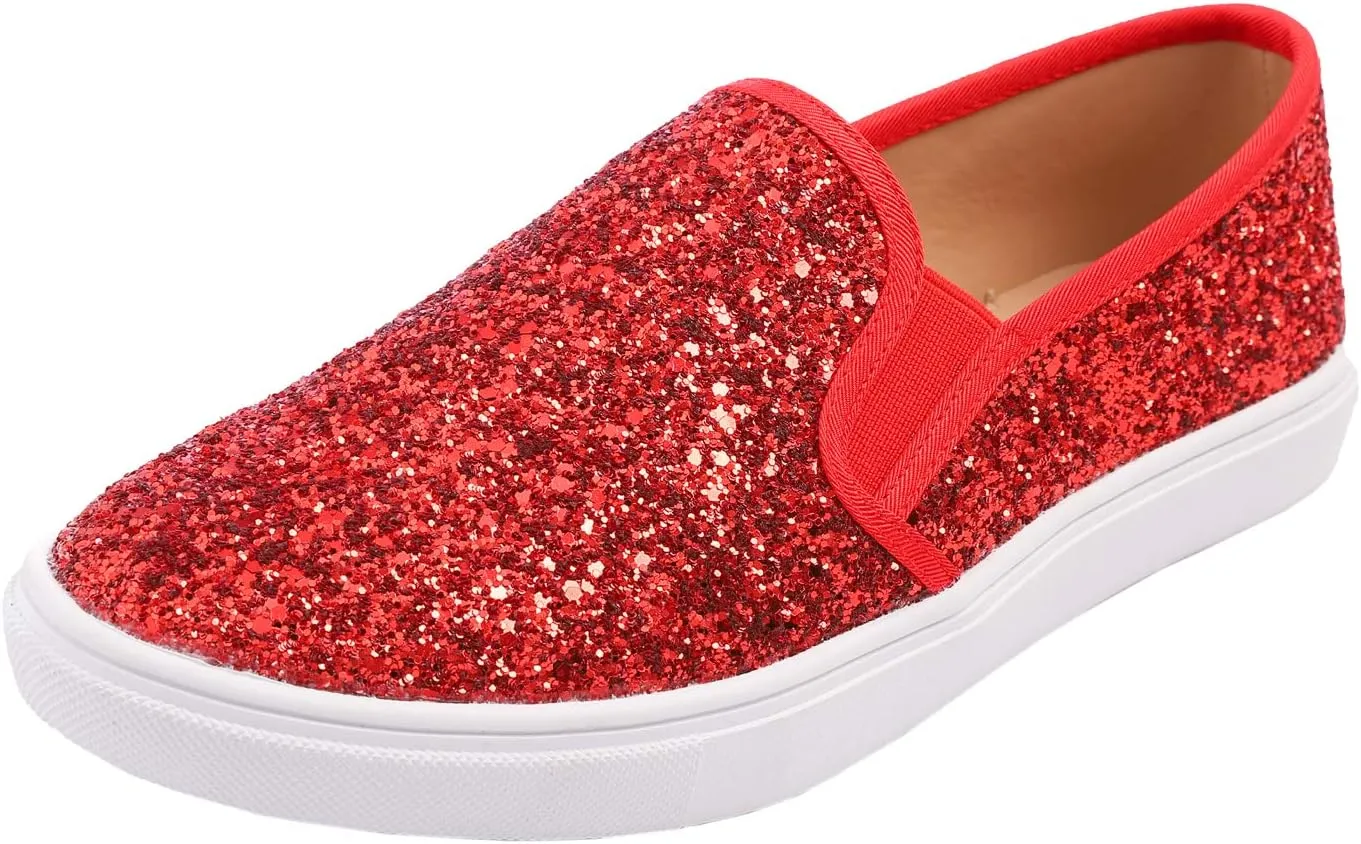 FEVERSOLE Women's Fashion Slip-On Sneaker Casual Flat Loafers