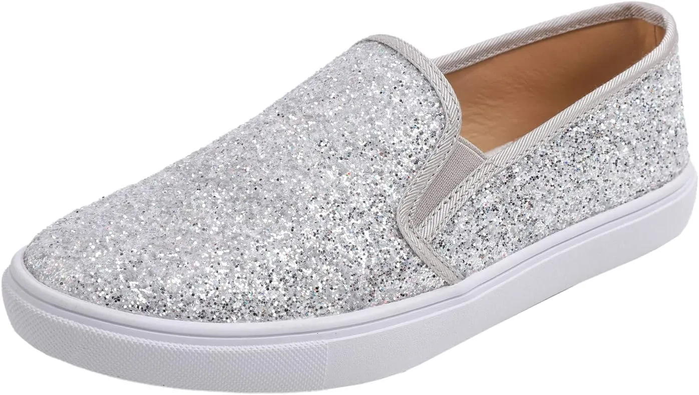 FEVERSOLE Women's Fashion Slip-On Sneaker Casual Flat Loafers