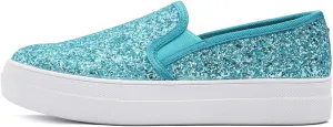 FEVERSOLE Women's Fashion Slip On Sneaker Casual Platform Loafers