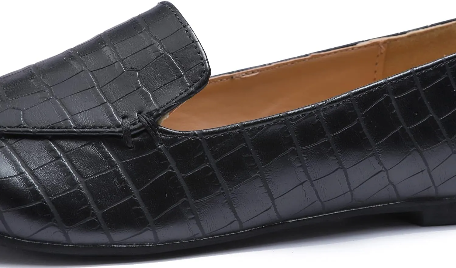 FEVERSOLE Women's Loafer Flat Pointed Fashion Slip On Comfort Driving Office Shoes