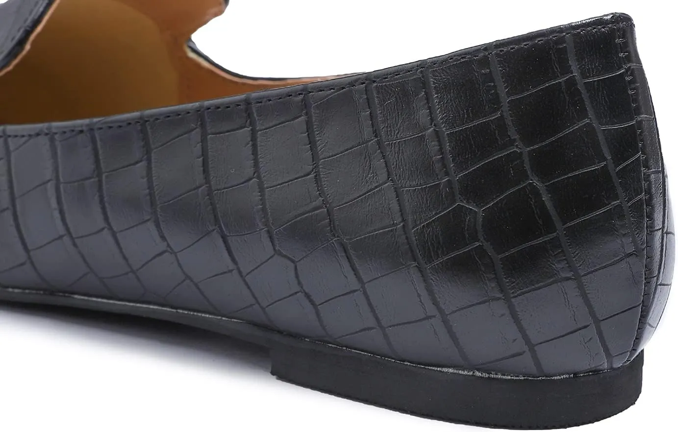 FEVERSOLE Women's Loafer Flat Pointed Fashion Slip On Comfort Driving Office Shoes