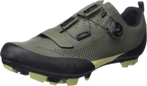 Fizik mens Platform Cycling Shoe, Military Green/Tangy Green, 9 US