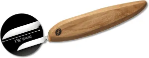 Flexcut Pro Series Wood Carving Tools | Precision USA-Made 1 5/8 inch Carving Knife | Full Flat Grind 1095 Steel Blade | Ergonomic Knife Handle Eliminates Interference on Tight Cuts | FP02